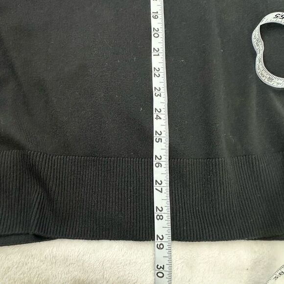 A New Day Women's XL Black Crystal Front Cardigan Sweater Glam Elevated Basic - Picture 10 of 10